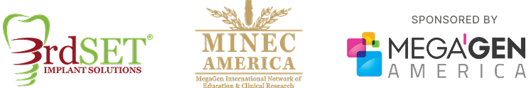 3rdSET Implant Solutions, MINEC America, and MegaGen America course sponsors